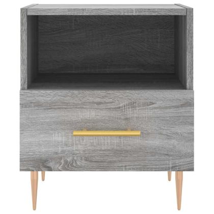 Нощни шкафчета 2 бр сив сонома 40x35x47,5 см инженерно дърво