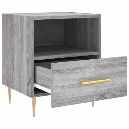Нощни шкафчета 2 бр сив сонома 40x35x47,5 см инженерно дърво