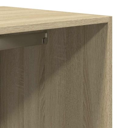 Гардероб, дъб сонома, 80x50x200 см, инженерно дърво