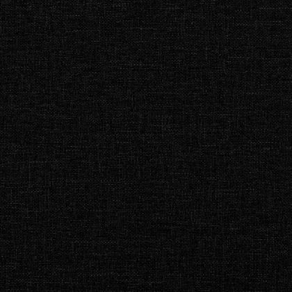 Люлеещ се стол с табуретка, черен, плат