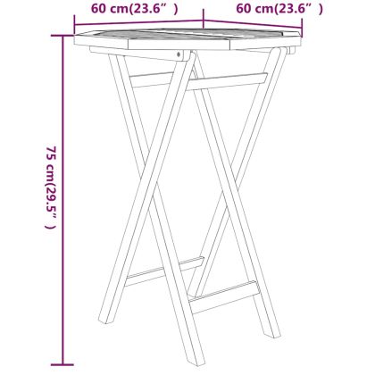 Градински трапезен комплект, 3 части, тиково дърво масив