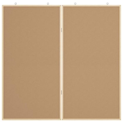 Дъска с известия Кафяво 100 x 100 x 1,4 см Борово дърво масив