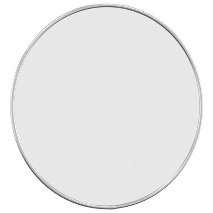 Стенно огледало сребро Ø 40 см кръгло