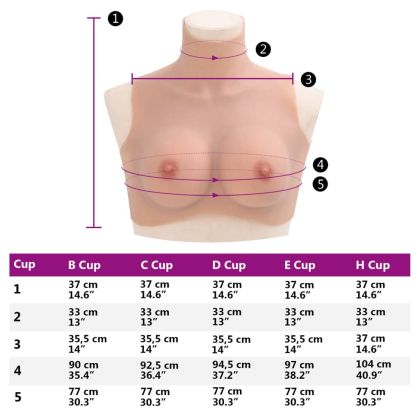 Силиконов нагръдник, естествен, C чашка