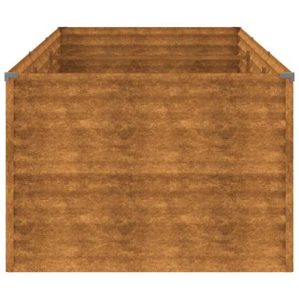 Градинска повдигната леха 290x100x69 см кортенова стомана