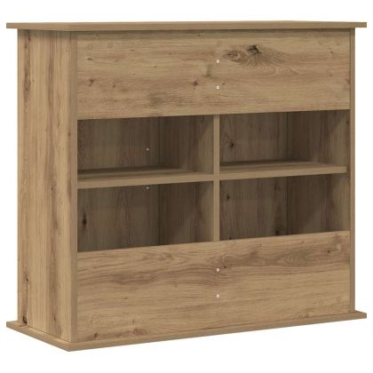 Стойка за аквариум, дъб, 81x36x73 см, инженерно дърво