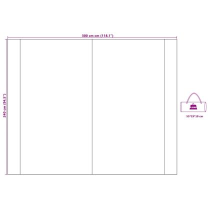 Водоустойчива тента с покрив Зелен