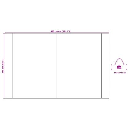 Водоустойчива тента с покрив Зелен