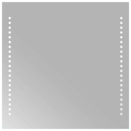 LED огледало за баня, 40x40 см