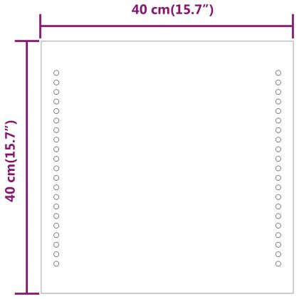 LED огледало за баня, 40x40 см
