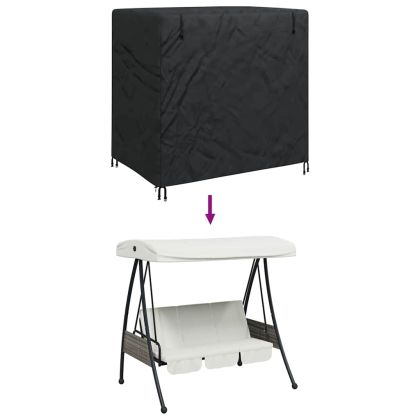 Покривало за градинска люлка Черно