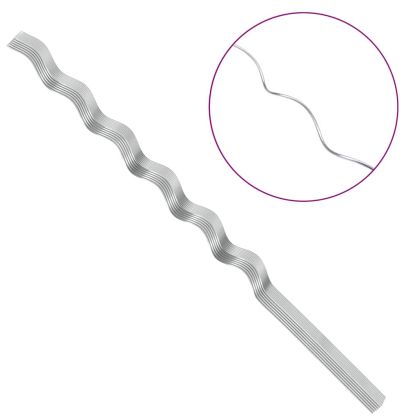 Подкрепа за растение 50 pcs Сребрист 110 x 0.6 x 0.6 см Стомана