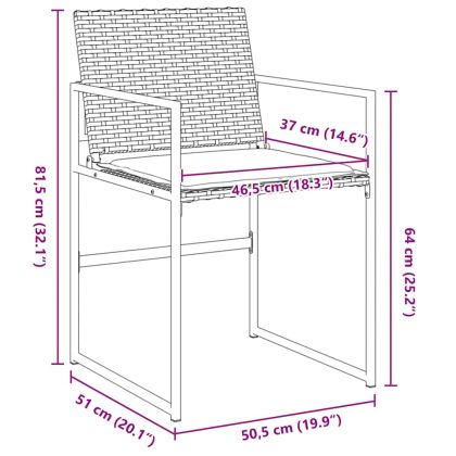 Комплект за хранене в градината 5 pcs Черно