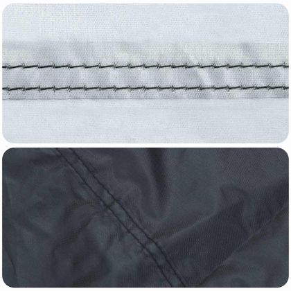 Покривало за стелаж за дърва Черно 61 x 122 x 106 см текстил