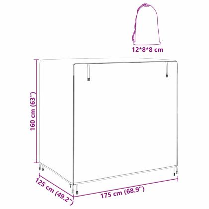 Покривало за градинска люлка Черно