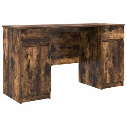 Бюро Опушен дъб Инженерна дървесина 140 x 49 x 76 см