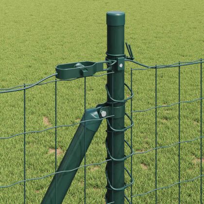 Европейска ограда с бетонна основа 25 x 0,8 m Зелено Мрежа