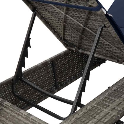 Двойно шезлонг С завеси Черно 205 x 129 x 200 см полиратан