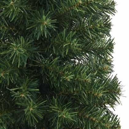 С изкуствено коледно дърво с 300 LED светодиода Зелен 180 cm