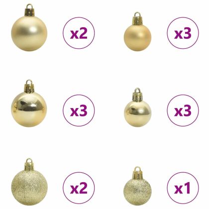 С изкуствено коледно дърво с 150 LED светодиода Зелен 150 cm