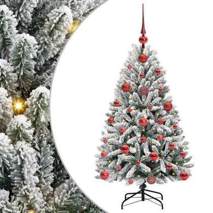 С изкуствено коледно дърво 120 cm 150 LED светодиода Топло бяло