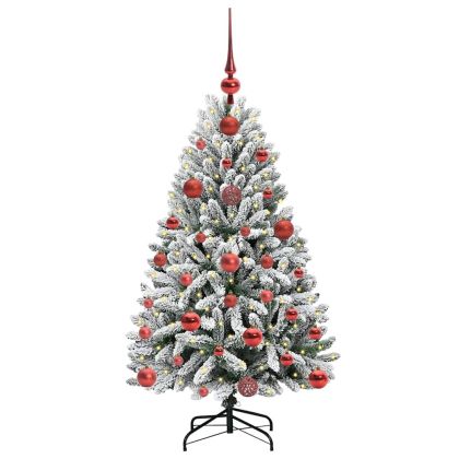 С изкуствено коледно дърво 120 cm 150 LED светодиода Топло бяло