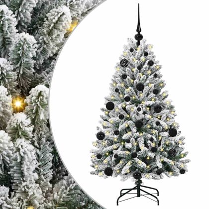 С изкуствено коледно дърво 120 cm 150 LED светодиода Топло бяло