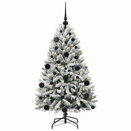 С изкуствено коледно дърво 120 cm 150 LED светодиода Топло бяло