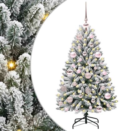 С изкуствено коледно дърво 120 cm 150 LED светодиода Топло бяло
