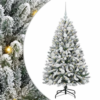 С изкуствено коледно дърво 120 cm 150 LED светодиода Топло бяло