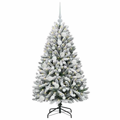 С изкуствено коледно дърво 120 cm 150 LED светодиода Топло бяло