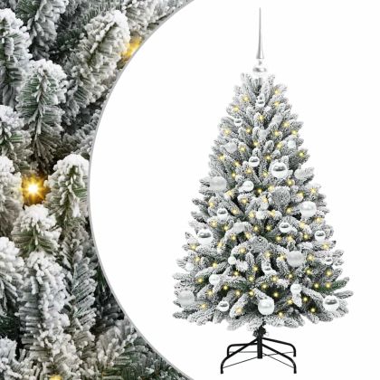 С изкуствено коледно дърво 120 cm 150 LED светодиода Топло бяло