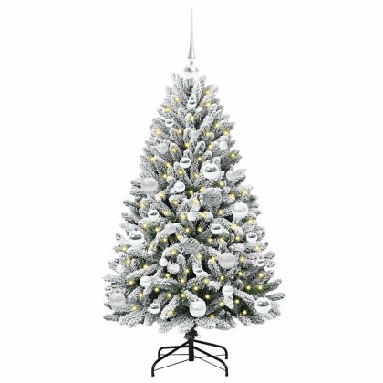 С изкуствено коледно дърво 120 cm 150 LED светодиода Топло бяло