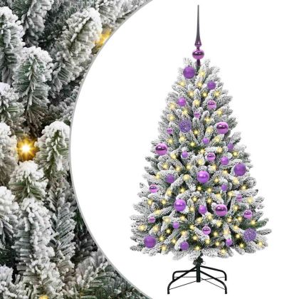 С изкуствено коледно дърво 120 cm 150 LED светодиода Топло бяло