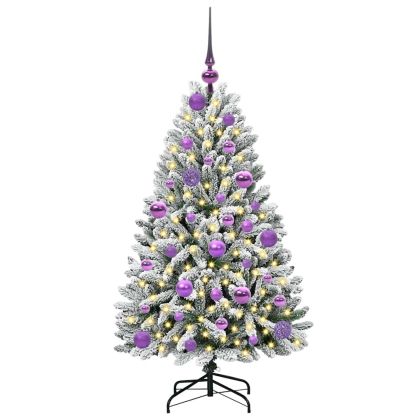 С изкуствено коледно дърво 120 cm 150 LED светодиода Топло бяло