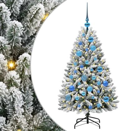 С изкуствено коледно дърво 120 cm 150 LED светодиода Топло бяло