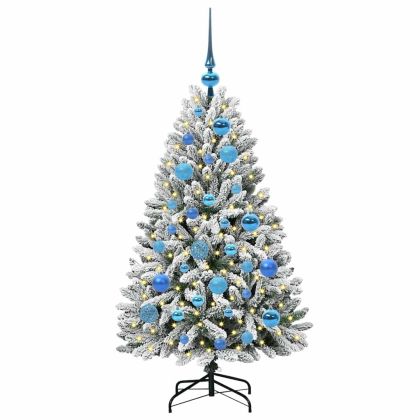 С изкуствено коледно дърво 120 cm 150 LED светодиода Топло бяло
