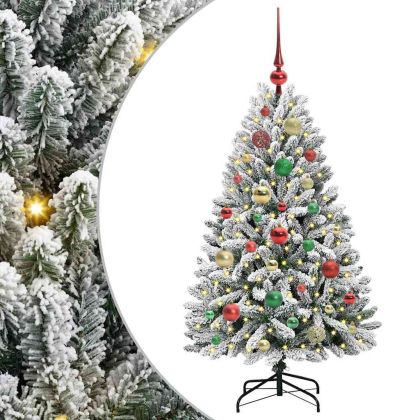 С изкуствено коледно дърво 120 cm 150 LED светодиода Топло бяло