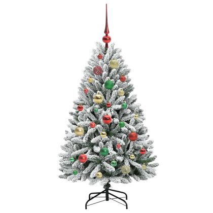 С изкуствено коледно дърво 120 cm 150 LED светодиода Топло бяло