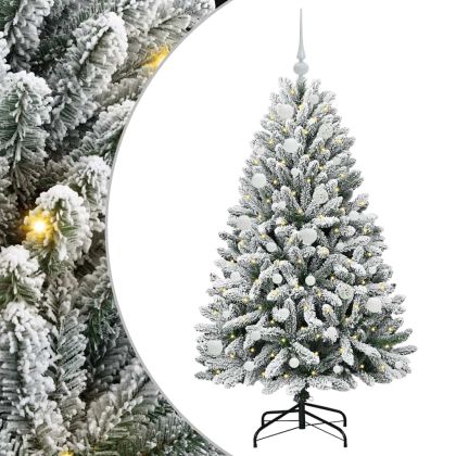 С изкуствено коледно дърво 150 cm 150 LED светодиода Топло бяло