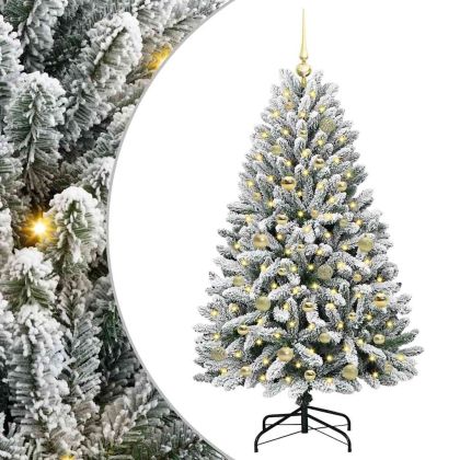 С изкуствено коледно дърво 150 cm 150 LED светодиода Топло бяло