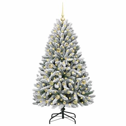 С изкуствено коледно дърво 150 cm 150 LED светодиода Топло бяло