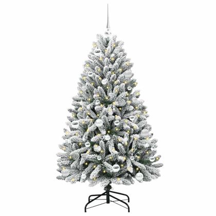 С изкуствено коледно дърво 150 cm 150 LED светодиода Топло бяло