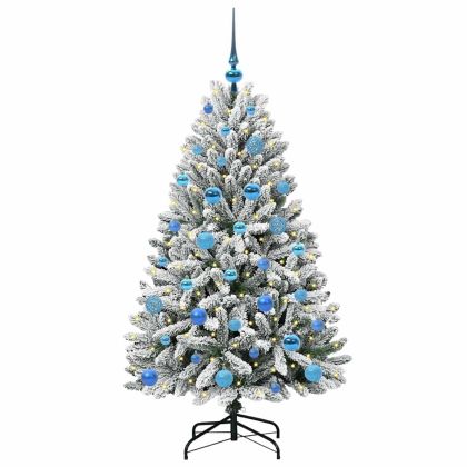 С изкуствено коледно дърво 150 cm 150 LED светодиода Топло бяло