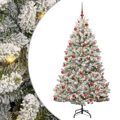 С изкуствено коледно дърво 180 cm 300 LED светодиода Топло бяло