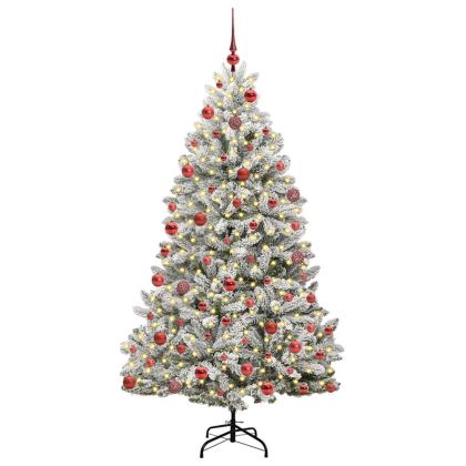 С изкуствено коледно дърво 180 cm 300 LED светодиода Топло бяло