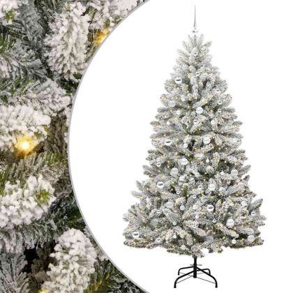 С изкуствено коледно дърво 210 cm 300 LED светодиода Топло бяло