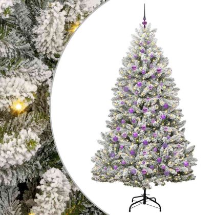 С изкуствено коледно дърво 210 cm 300 LED светодиода Топло бяло