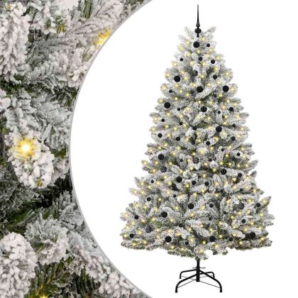 С изкуствено коледно дърво 240 cm 300 LED светодиода Топло бяло