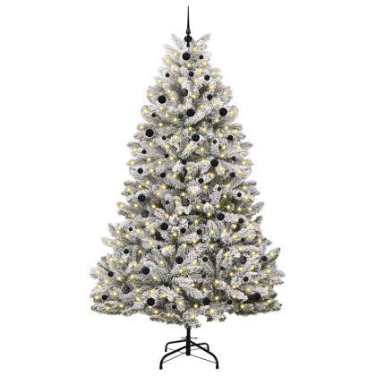 С изкуствено коледно дърво 240 cm 300 LED светодиода Топло бяло